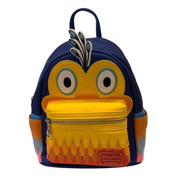 Disney Parks Pixar Up Kevin The Bird Loungefly Mini Backpack Colorful Bag Straps - Picture 1 of 9